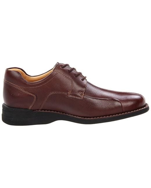 Johnston & Murphy Brown Shuler Causal Dress Bike Toe Oxford Plain Toe Shoes 9.5 M (D) Leather for men