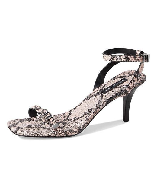 MICHAEL Michael Kors Black Darrington Stiletto Sandals, Leather/Rubber