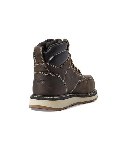 Keen Black Cincinnati 6 Waterproof (Comp Toe) (Dark Chocolate/Sandshell) Shoes for men