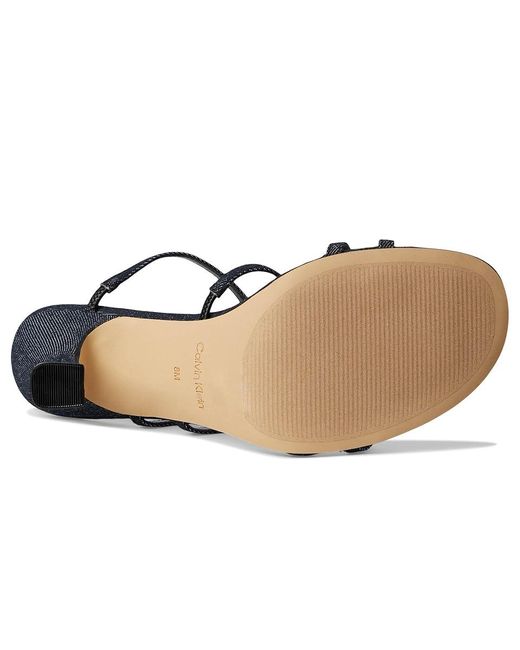 Calvin Klein Black Jayla Sandals, Synthetic