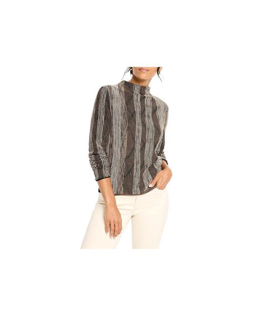 NIC+ZOE Black Ombre Pixel Knit Sweater Clothing Sm (Us 4-6) Cotton/Polyester/Viscose