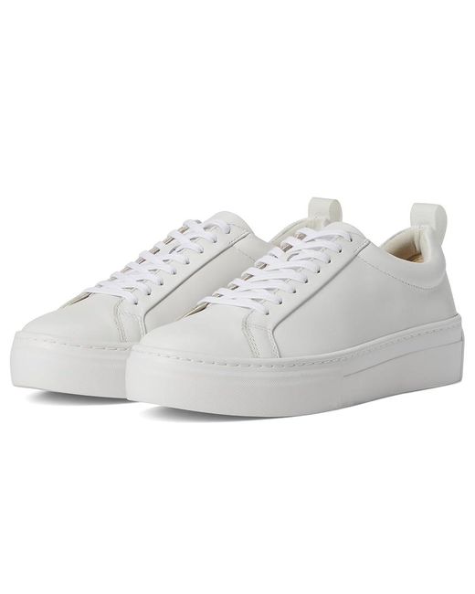 Vagabond White Zoe Platform Shoes 2, Leather