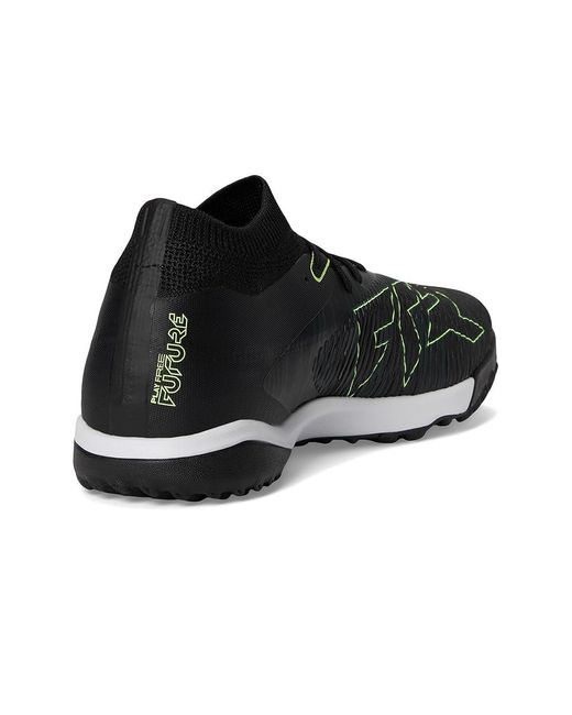 PUMA Black Future 8 Match Turf Trainer Soccer Cleats Soccer Shoes/Fizzy Light/ Terrain 10 D for men