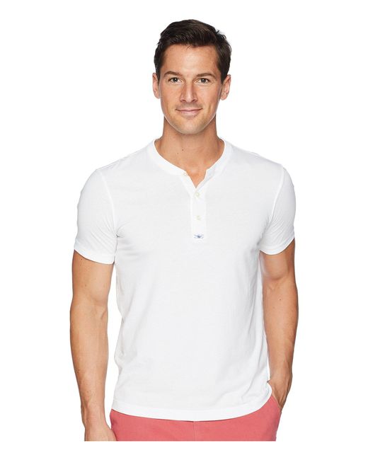 Polo Ralph Lauren Short Sleeve Henley (white) Men's Clothing for men