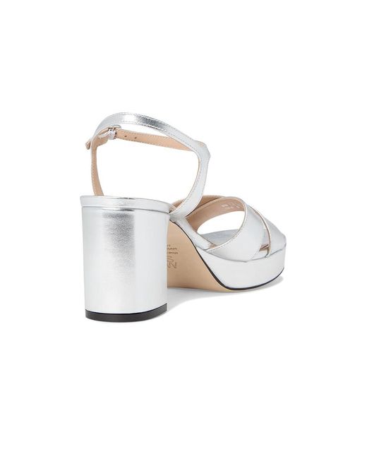 Stuart Weitzman Metallic Dayna Platform 80 Wedge Shoes, Leather