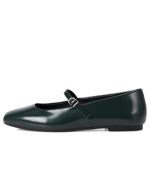 Ecco Black Margot Mary Jane Ballerina Ballet Flat Shoes, Leather