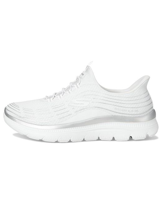 Skechers White Summits Plus Hands Free Slip-Ins Shoes 7.5 B