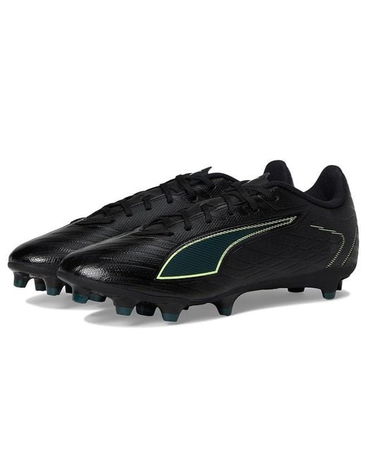 PUMA Black Ultra 6 Play Firm, Artificial Ground Soccer Cleats Soccer Shoes/Fizzy Light/ Terrain 9.5 D for men