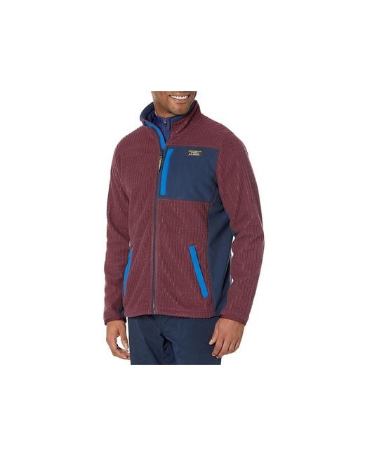 L.L. Bean Blue Mountain Classic Windproof Fleece Jacket Regular Clothing, Cotton/Fleece for men