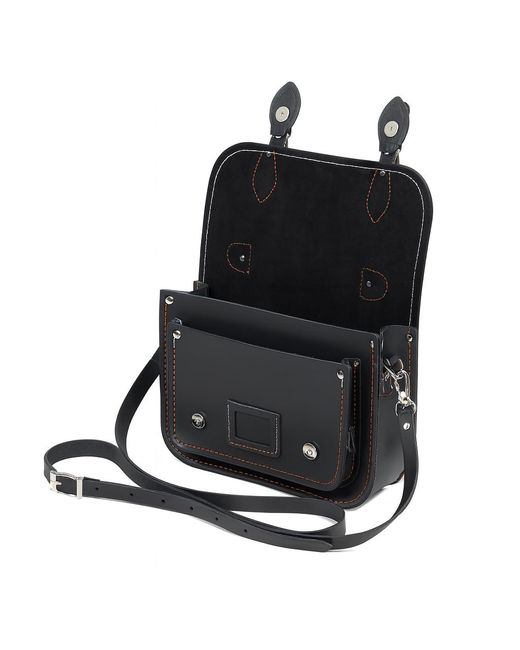Zatchels Blue Leather Midi Satchel