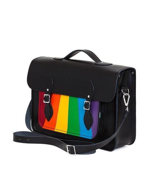 Zatchels Black Handmade Leather Satchel