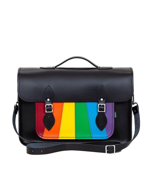 Zatchels Black Handmade Leather Satchel