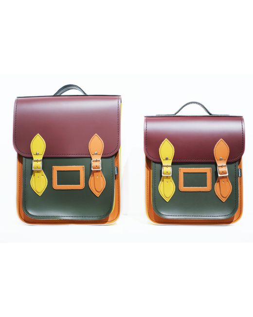 Zatchels Multicolor Handmade Leather City Backpack