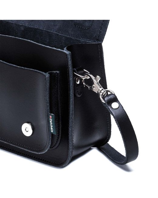 Zatchels Blue Handmade Leather Micro Satchel