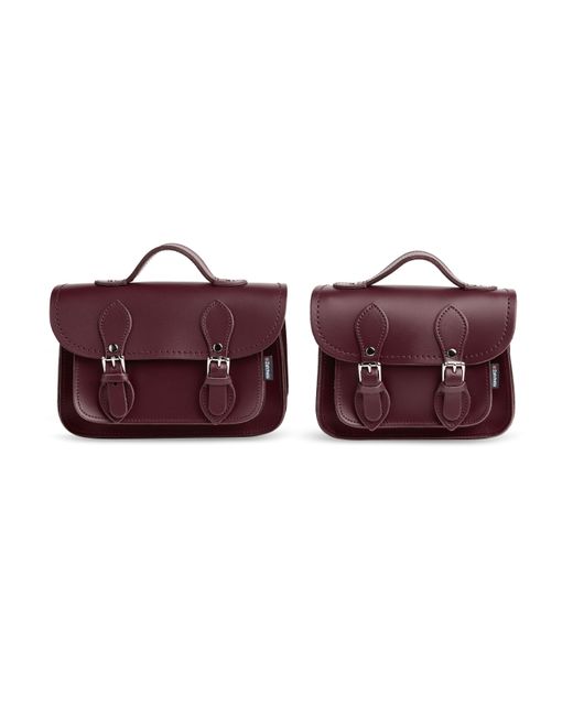 Zatchels Purple Handmade Leather Micro Satchel