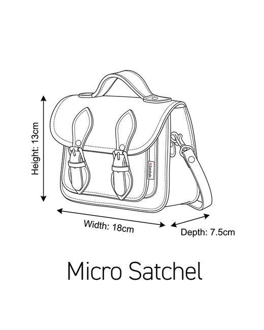 Zatchels Pink Handmade Leather Micro Satchel