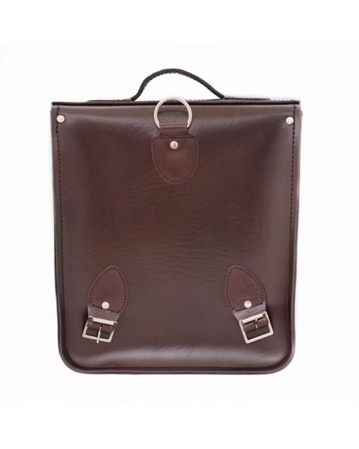 Zatchels Brown Handmade Leather City Backpack