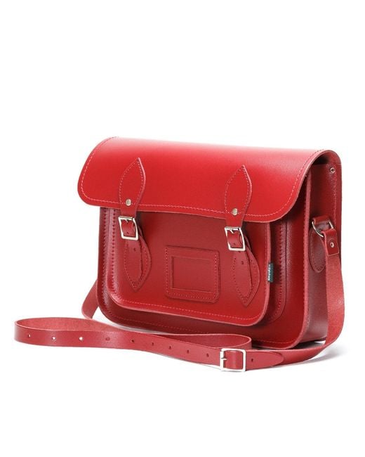 Zatchels Red Handmade Leather Satchel