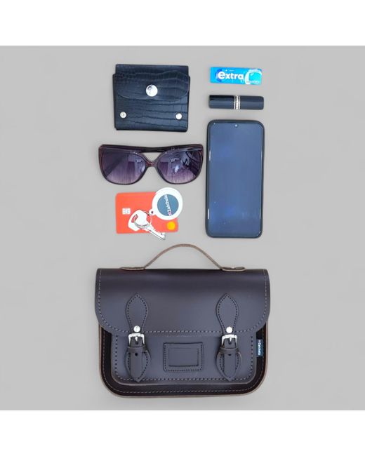 Zatchels Blue Union Jack Midi Satchel