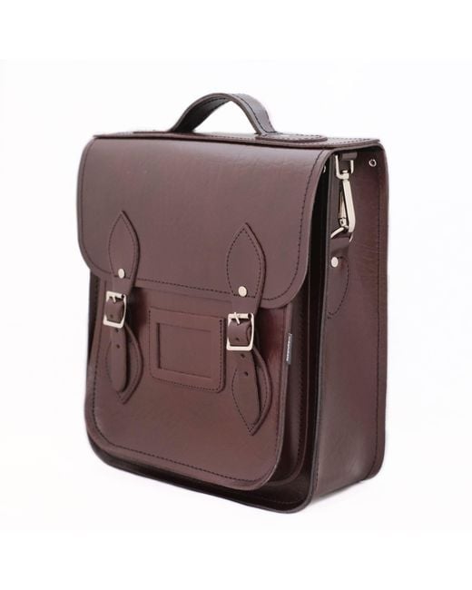 Zatchels Brown Handmade Leather City Backpack