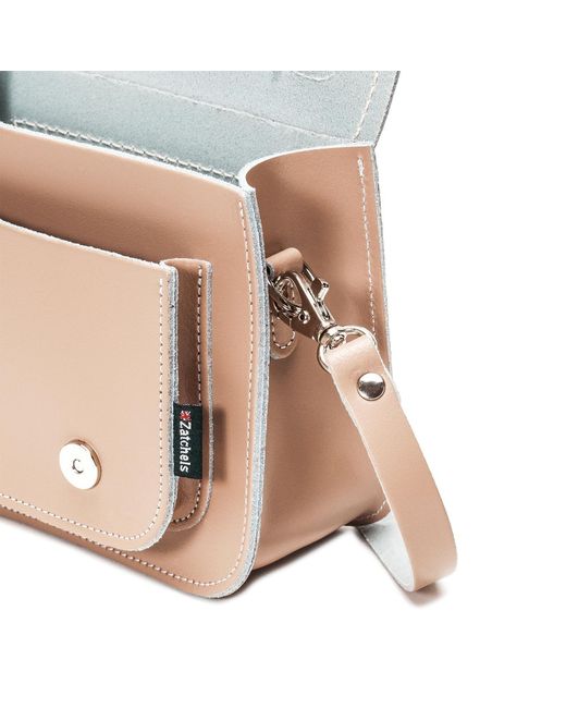 Zatchels Pink Handmade Leather Micro Satchel