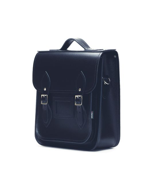 Zatchels Blue Handmade Leather City Backpack