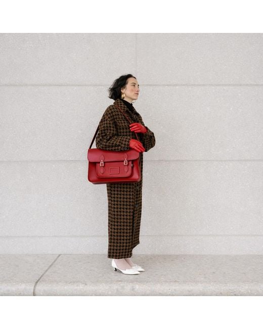 Zatchels Red Handmade Leather Satchel