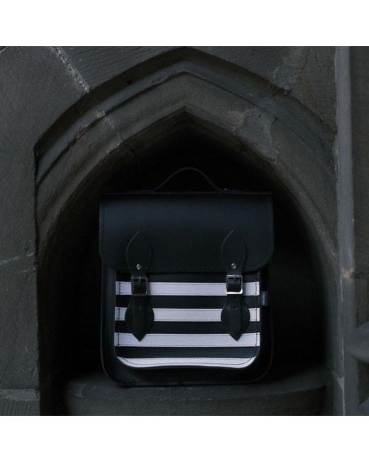 Zatchels Black Handmade Leather City Backpack