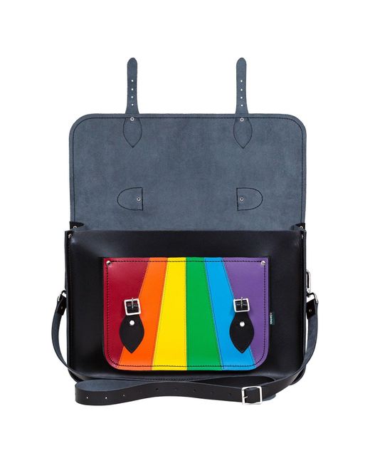 Zatchels Black Handmade Leather Satchel