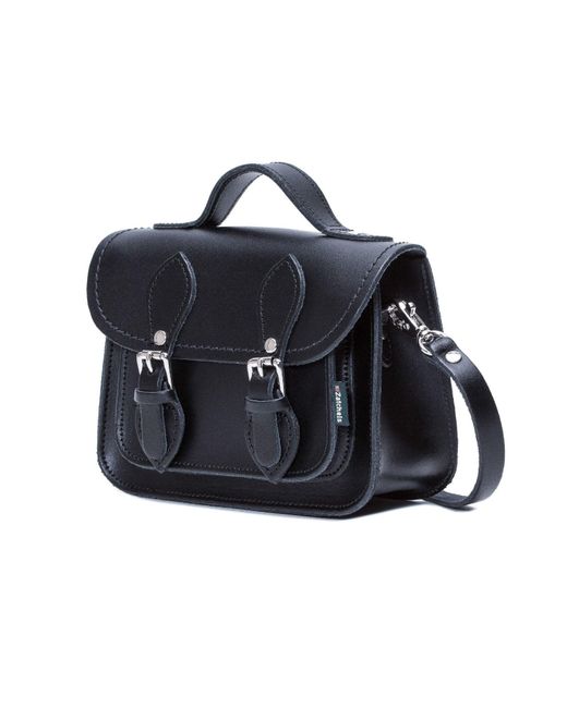 Zatchels Blue Handmade Leather Micro Satchel