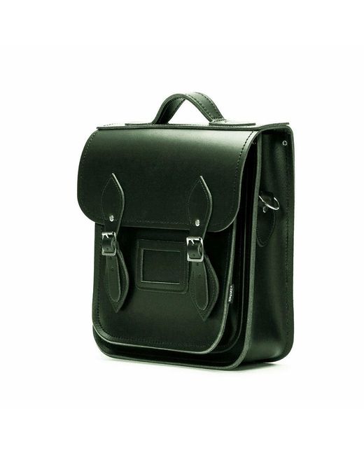 Zatchels Green Handmade Leather City Backpack
