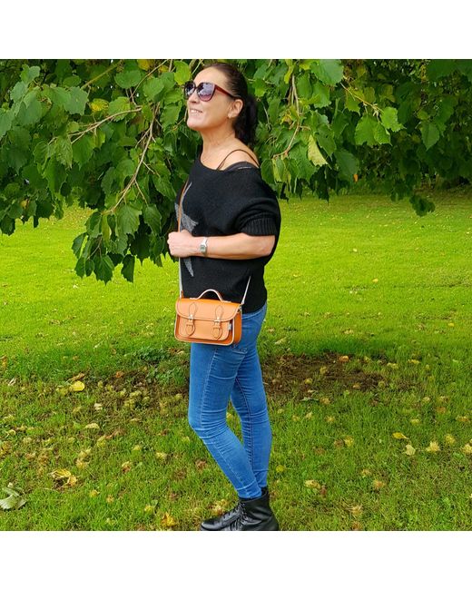 Zatchels Brown Handmade Leather Micro Satchel