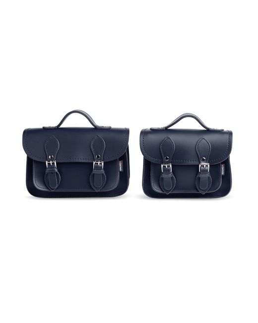 Zatchels Blue Handmade Leather Micro Satchel