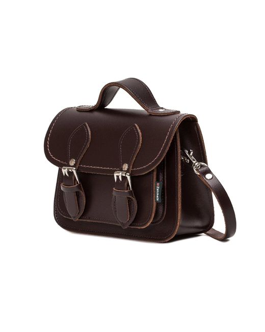 Zatchels Black Handmade Leather Micro Satchel