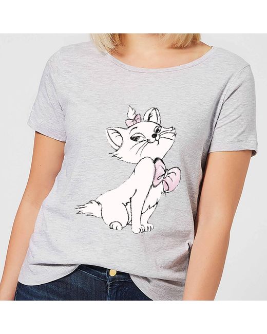 Disney Cotton Aristocats Marie T-shirt in Gray | Lyst