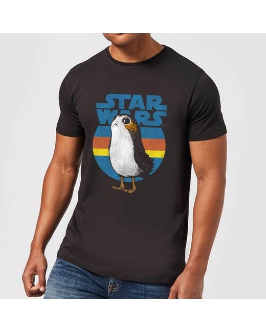 Star Wars Cotton Porg T-shirt in Black for Men | Lyst