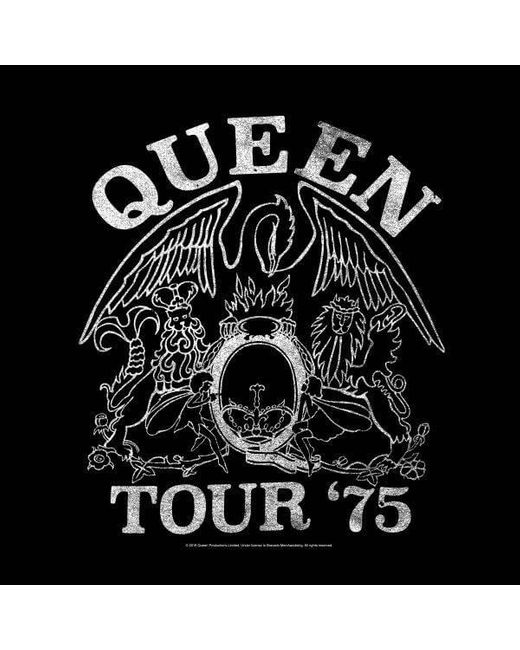 Queen Cotton Tour 75 T-shirt in Black 