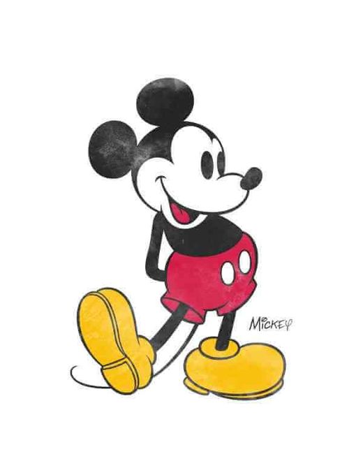 Disney Mens Mickey Mouse Classic Kick Vest