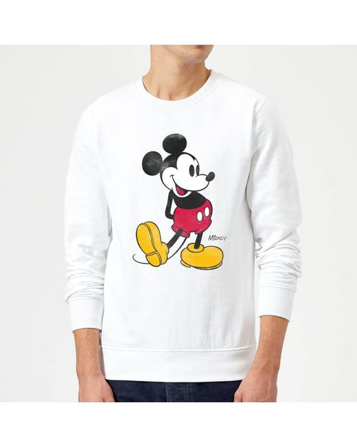 Disney Womens Mickey Mouse Classic Kick Sweatshirt