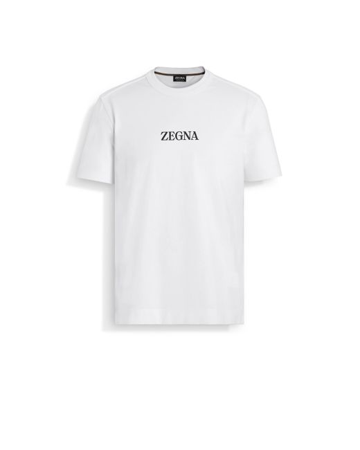 Zegna White #Usetheexisting Cotton T-Shirt for men