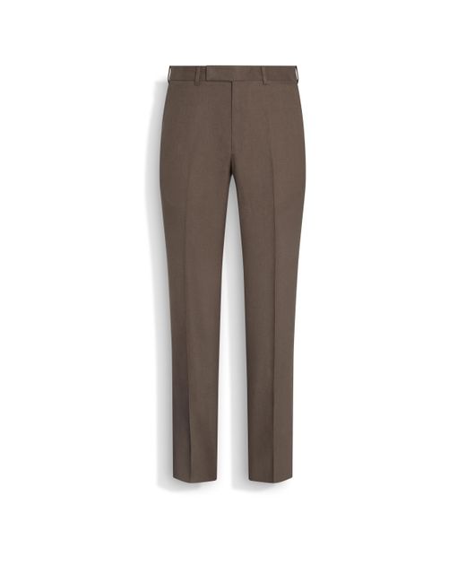 Zegna Hose Aus Oasi Lino Flower in Brown für Herren