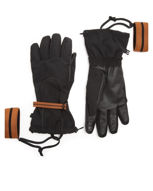 Zegna Black Techmerino Wool Gloves for men