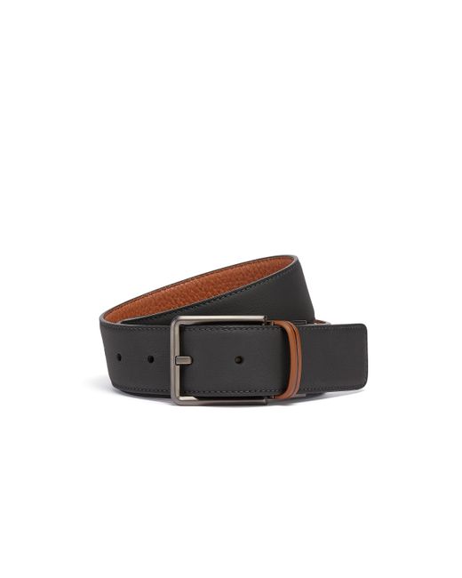 Zegna Multicolor And Foliage Reversible Leather Belt for men