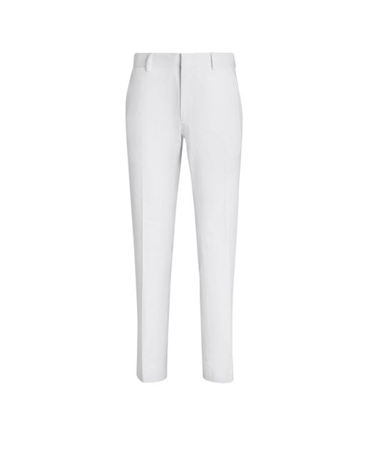 Zegna White Winter Crossover Cotton Pants for men