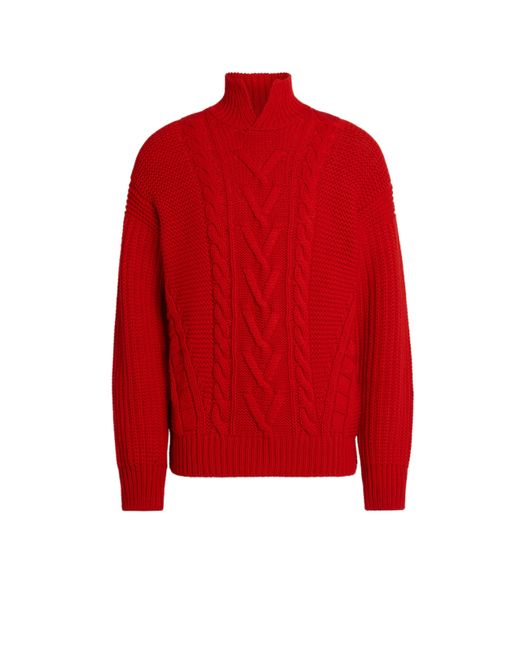 Zegna Red Oasi Cashmere High Neck for men