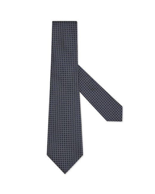 Zegna Krawatte Aus Seide in Blue für Herren