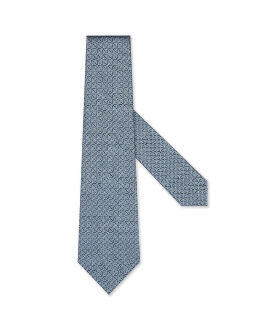 Zegna Blue Light Silk Tie for men