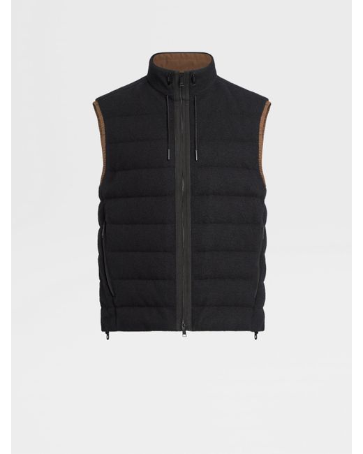 Zegna Black Oasi Cashmere Elements Vest for men