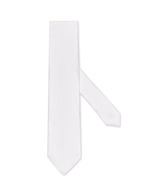 Zegna White Silk Tie for men