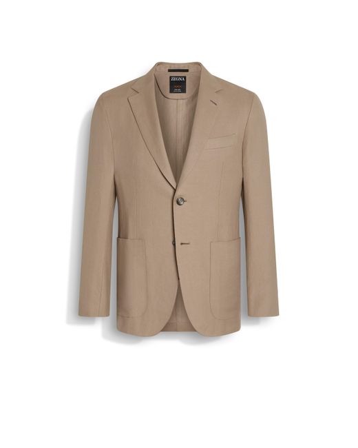 Veste En Oasi Lino Flower Clair Zegna pour homme en coloris Natural